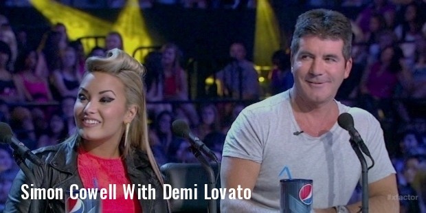 simon cowell and demi lovato