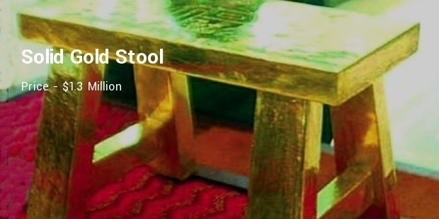 solid gold stool