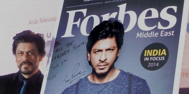 srk in forbes list