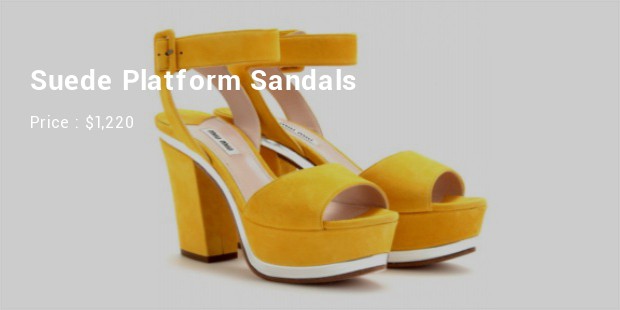 suede platform sandals
