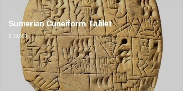 sumerian cuneiform tablet 