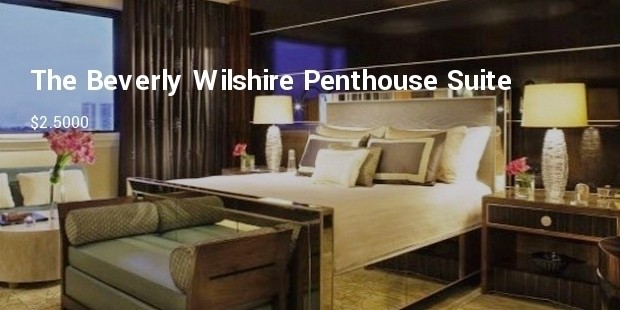 the beverly wilshire penthouse suite