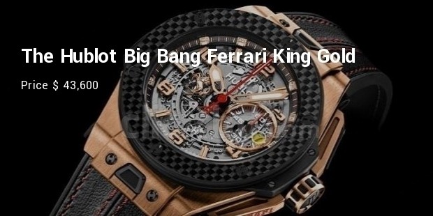 the hublot big bang ferrari king gold