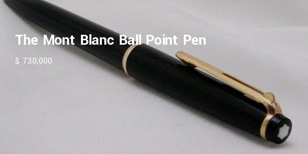 the mont blanc ball point pen