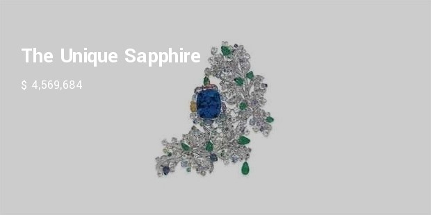 the unique sapphire and multi gem cote dazur brooch, by anna hu