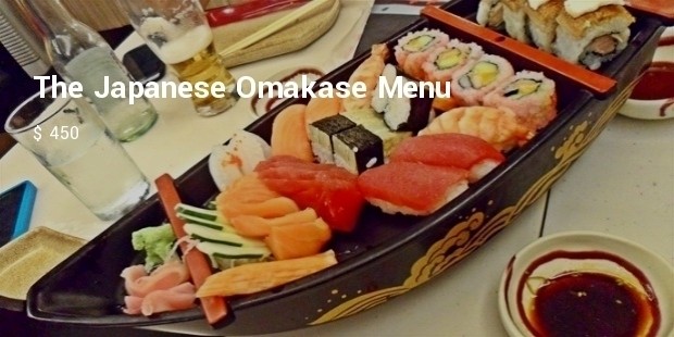 thejapanese omakase menu