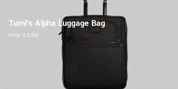 tumi alpha luggage bag