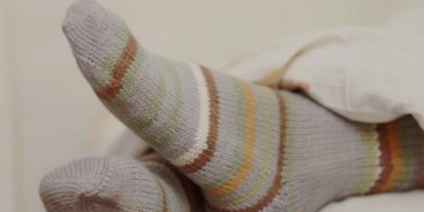 wearing socks in bed