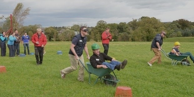 wheelbarrow race