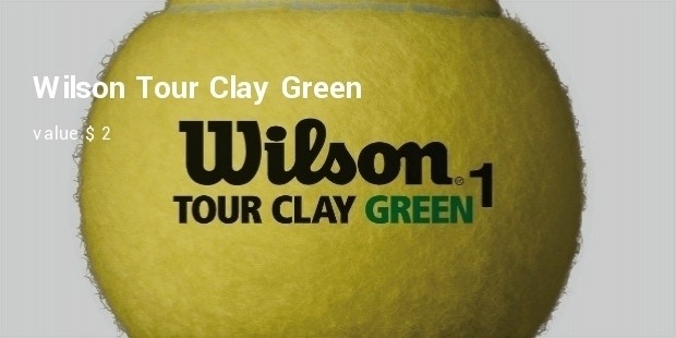 wilson tour clay green 