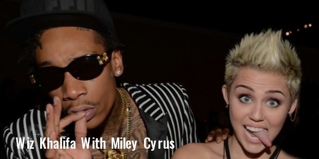 wiz khalifa, miley cyrus