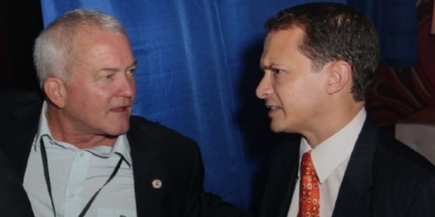 x us congressman mark foley works the crowd at the republican national conventions gay party 