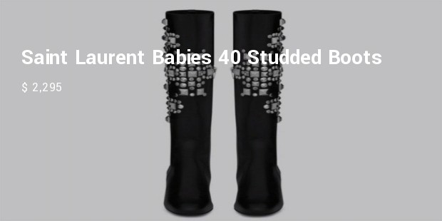 yves saint laurent babies 40 studded boots