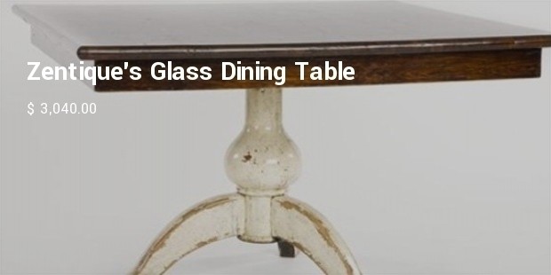 zentique glass dining table