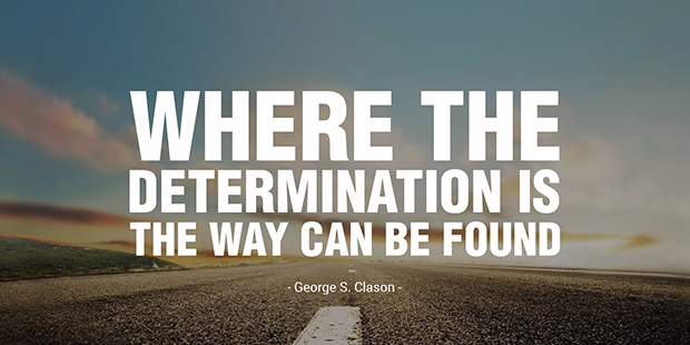 Can be determined. Quote about determination.