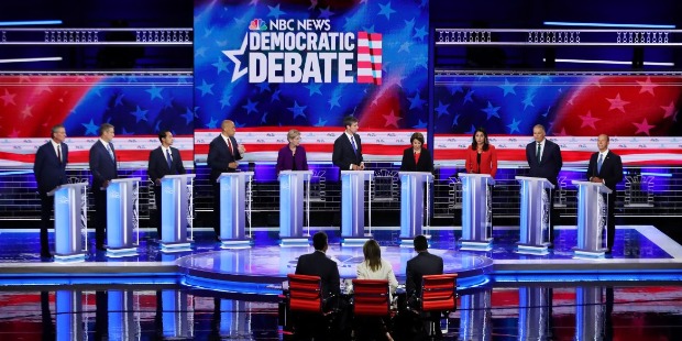 TOP 5 DEMOCRATIC 2020 PRESIDENTIAL CANDIDATES