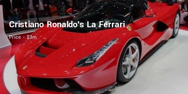 Luxury Cars Of Soccer Stars