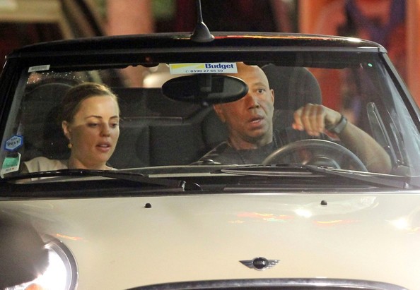 Russell Simmons in his Mini Cooper