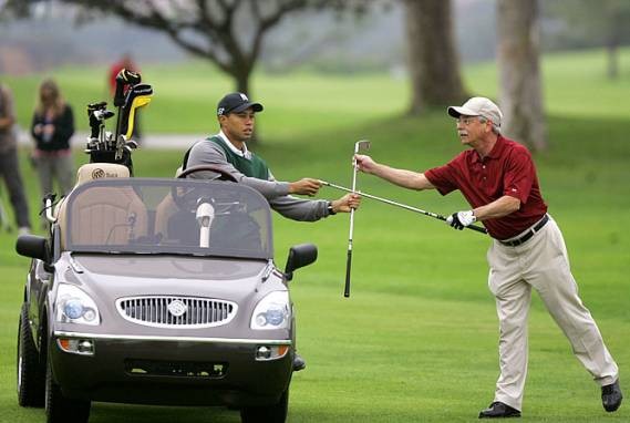 Tiger Woods The Golf Cart