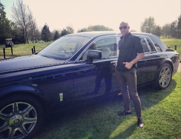 Tim with his Rolls Royce