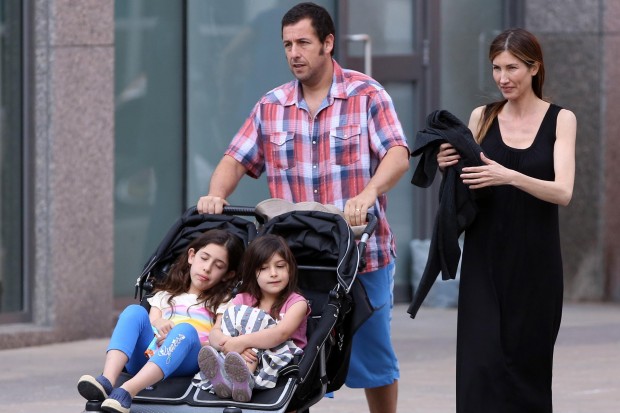 Adam Sandler with His Family