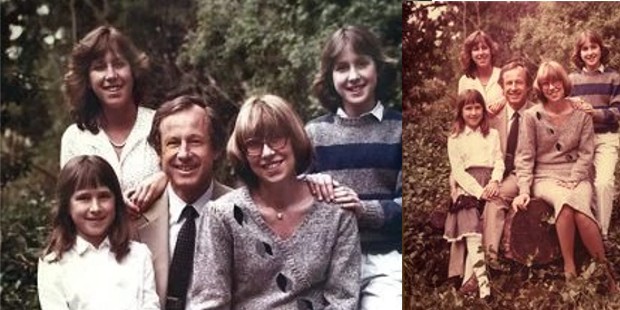 Anne Wojcicki with Her Family in Her Childhood