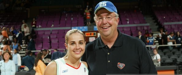 Becky Hammon and her father Martin Hammon