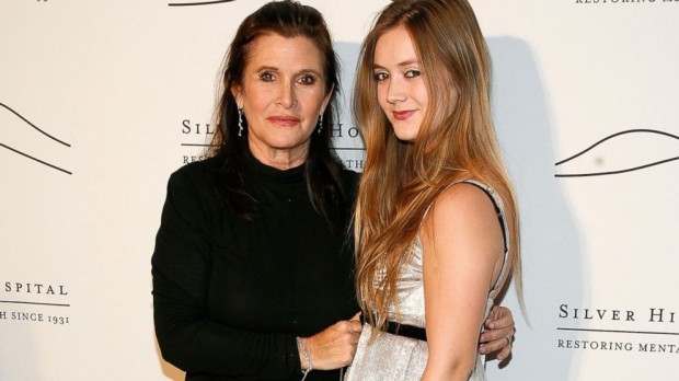 Carrie Fisher with her daughter Billie Catherine Lourd
