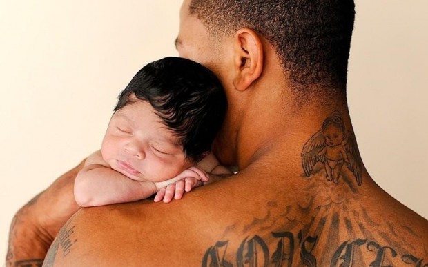 D Rose with His Cute Son