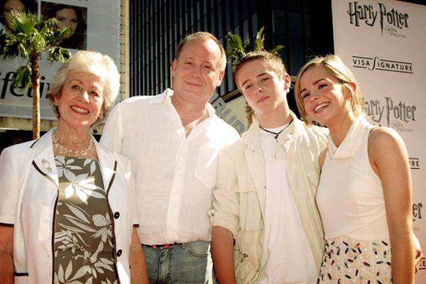 Emma Watson and her family at Harry Potter Premier