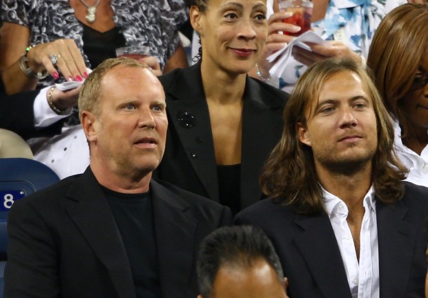 Michael Kors and Lance LePere during a match