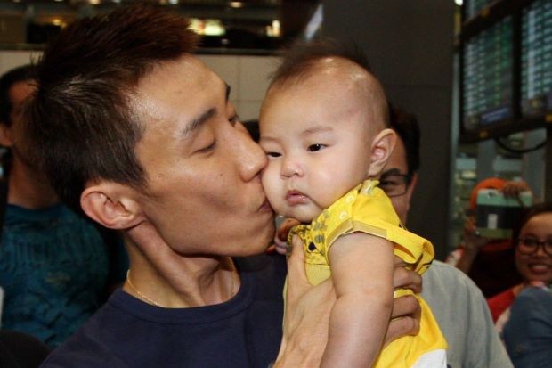 Lee Chong Kissing His Son Kingston