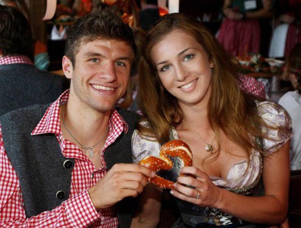 Thomas Muller with his Lady of Love Lisa