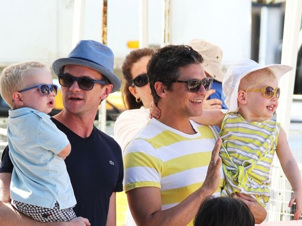 Neil Patrick Harris Family at Outing
