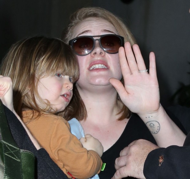 Adele with her son Angelo James