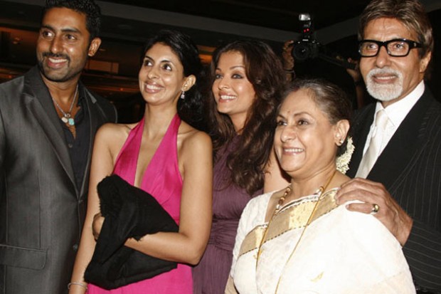 Amitabh Bachchan with his family