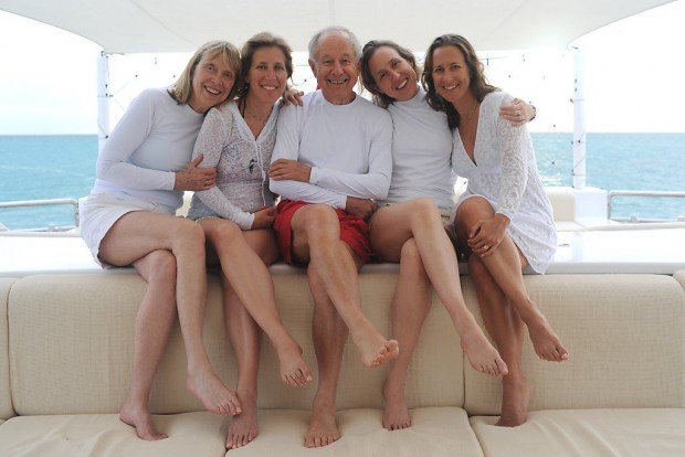 Anne Wojcicki With Her Parents And Sisters Susan and Janet