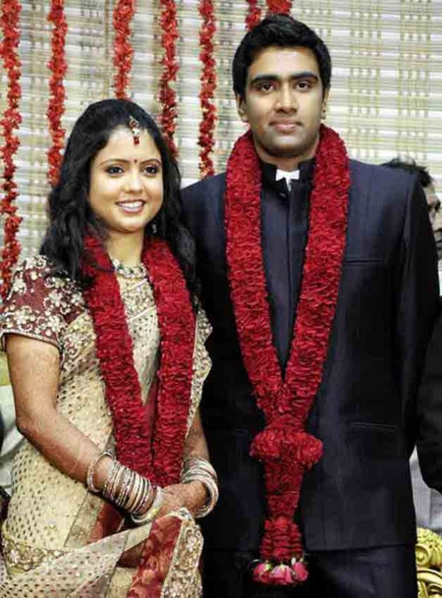 Ashwin with his wife