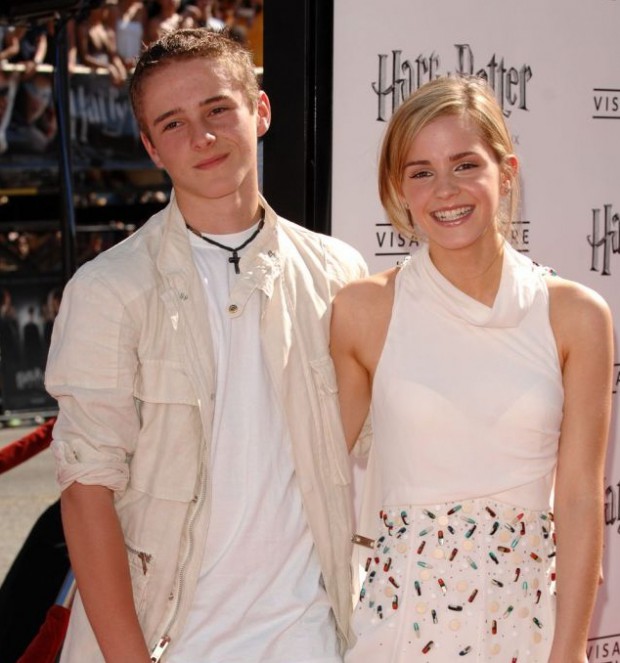 Alex Watson with her sister Emma at Harry Potter Premier