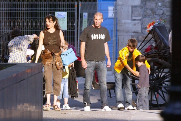 Zidane with his family