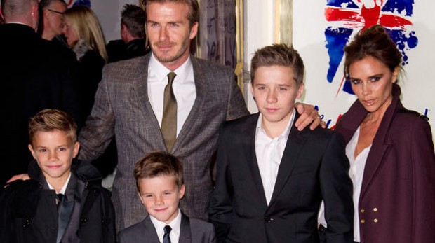 David Robert Joseph Beckham Family