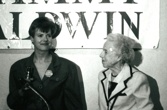Young Tammy Baldwin with her Grand Mother