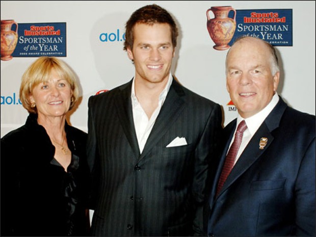 Tom Brady With His Parents