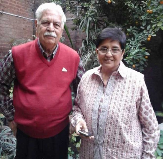 Kiran Bedi With Her Husband Brij Bedi