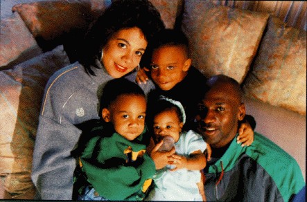 michael jordan with his kids