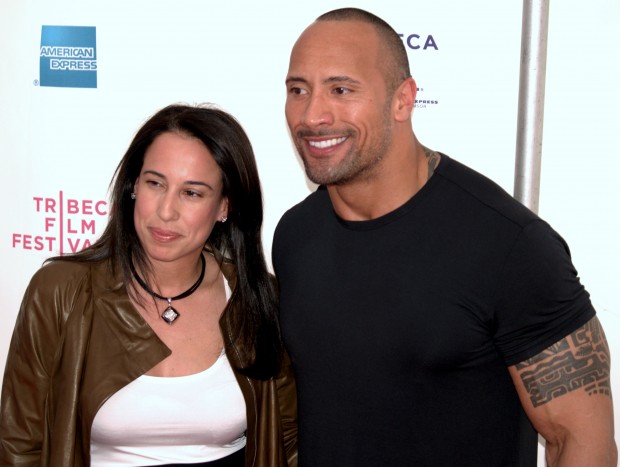 The Rock with his wife Dany Garcia