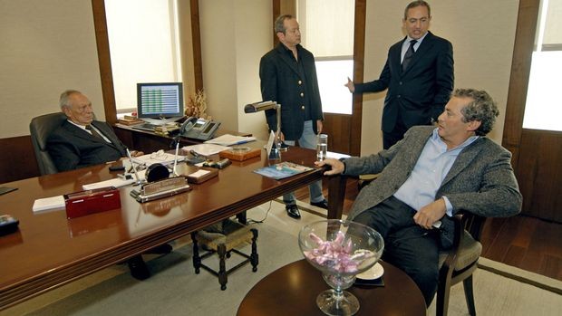 Onsi Sawiris with his Sons
