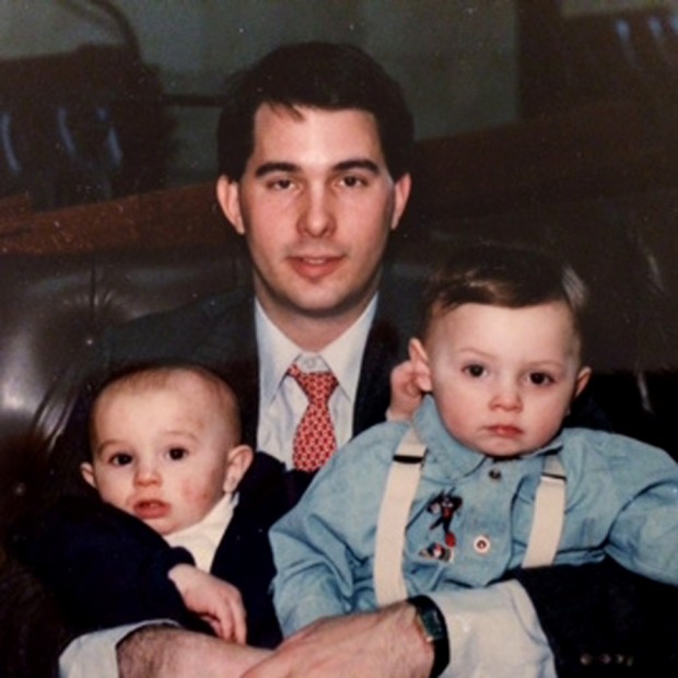 Scott Walker  with His Kids