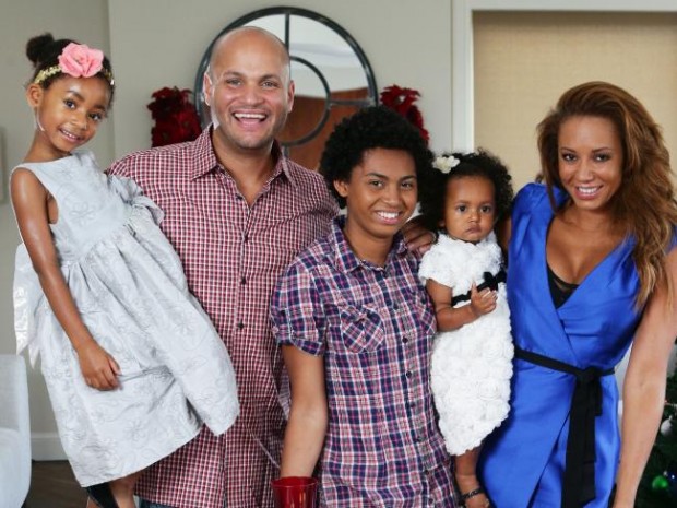 Mel B With His Present Husband Stephen Belafonte  and Children