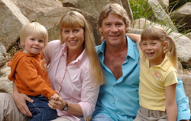 Terri Irwin with Her Husband and Kids